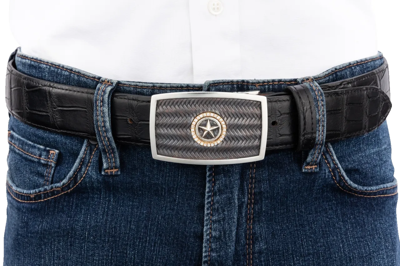 Chacon Star & Diamonds 1.5" Trophy Buckle sold by Pinto Ranch product image thumbnail 2