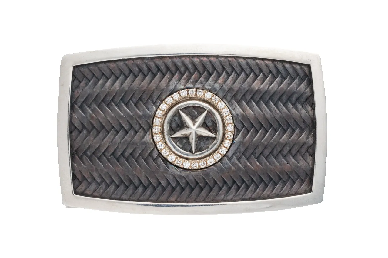Chacon Star & Diamonds 1.5" Trophy Buckle sold by Pinto Ranch