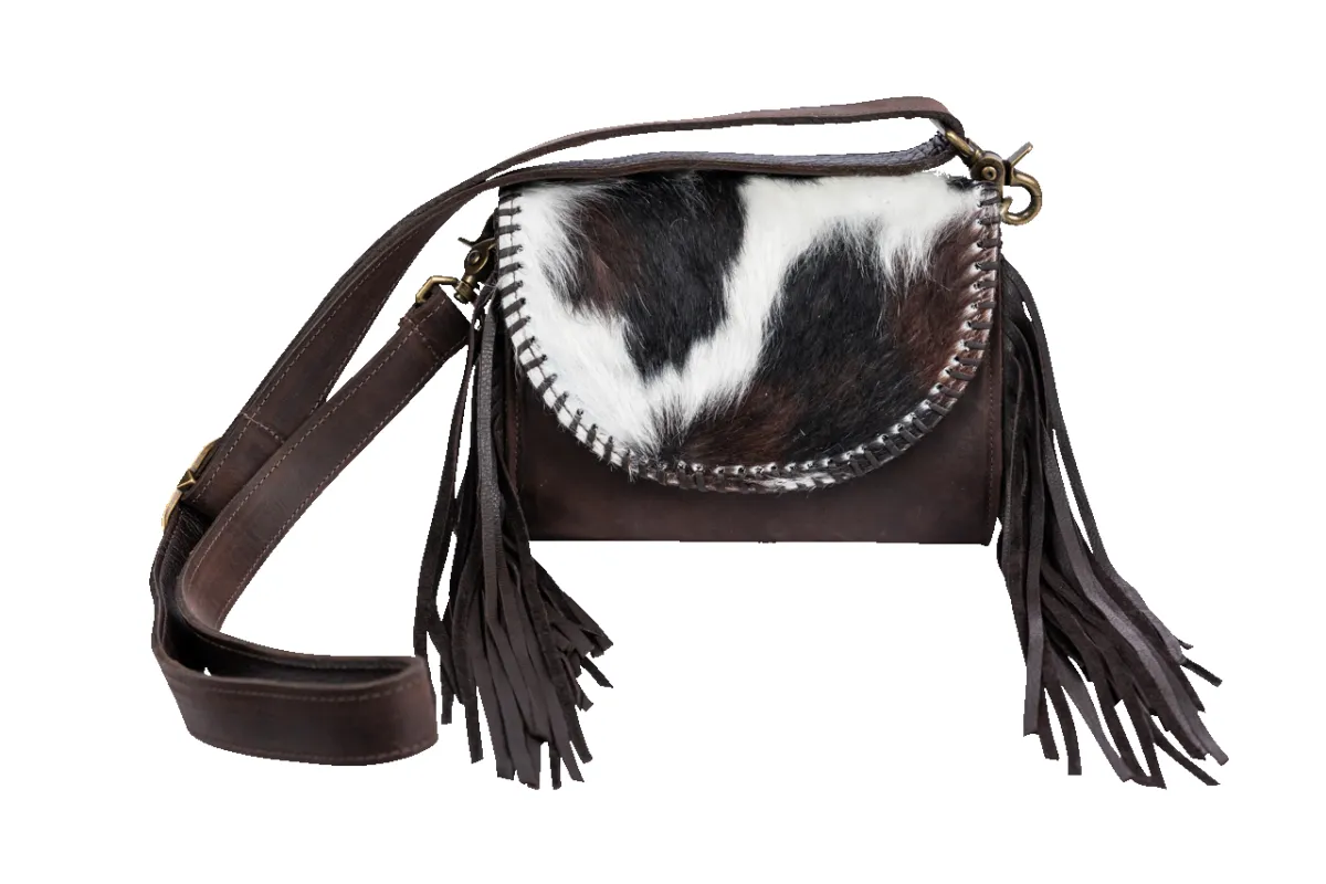 Juan Antonio Bison Hide Crossbody Purse sold by Pinto Ranch