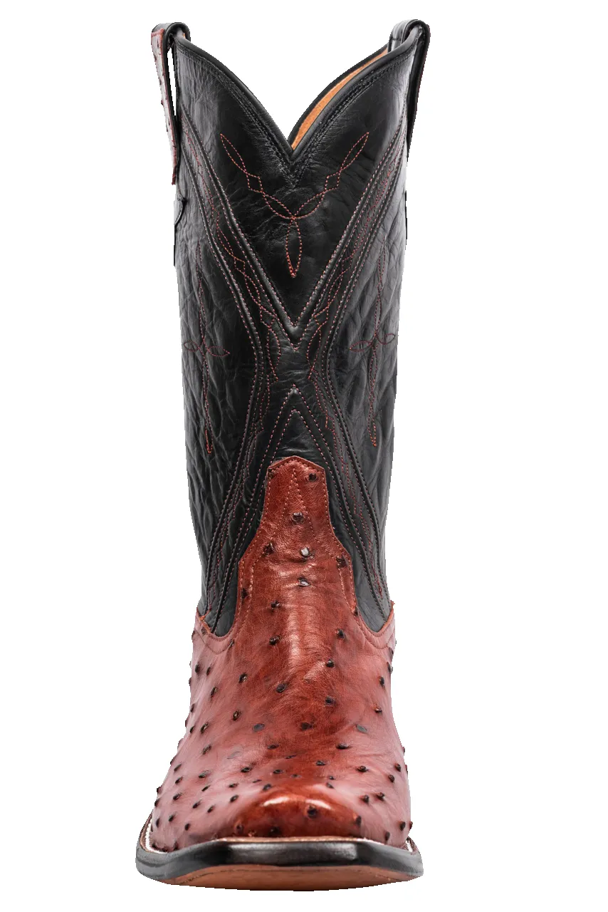 Rios of Mercedes Full Quill Ostrich Cowboy Boots - Almond sold by Pinto Ranch product image thumbnail 3