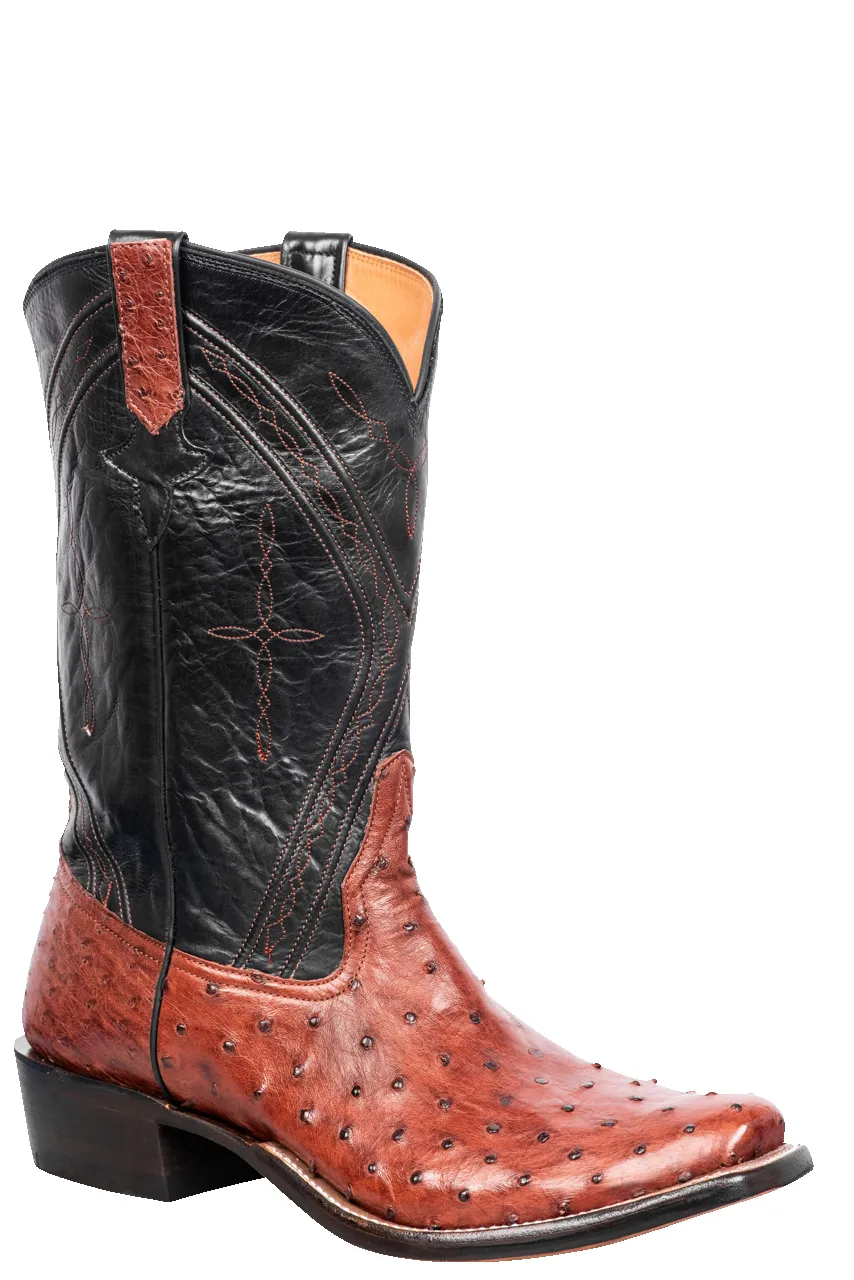 Rios of Mercedes Full Quill Ostrich Cowboy Boots - Almond sold by Pinto Ranch product image thumbnail 2