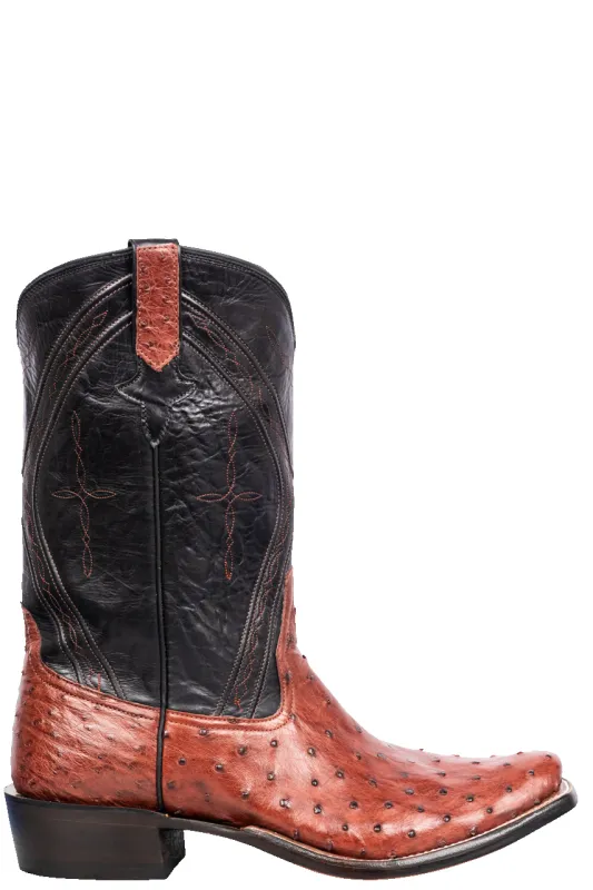 Rios of Mercedes Full Quill Ostrich Cowboy Boots - Almond sold by Pinto Ranch