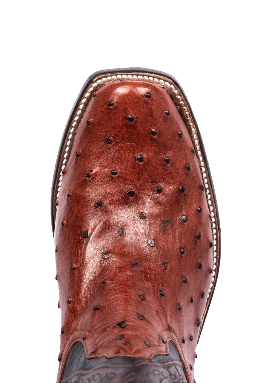 Rios of Mercedes Full Quill Ostrich Cowboy Boots - Almond sold by Pinto Ranch product image thumbnail 5