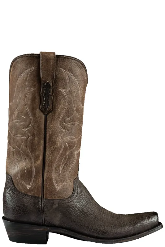 Lucchese Men's Shark Carl Cowboy Boots - Sand sold by Pinto Ranch