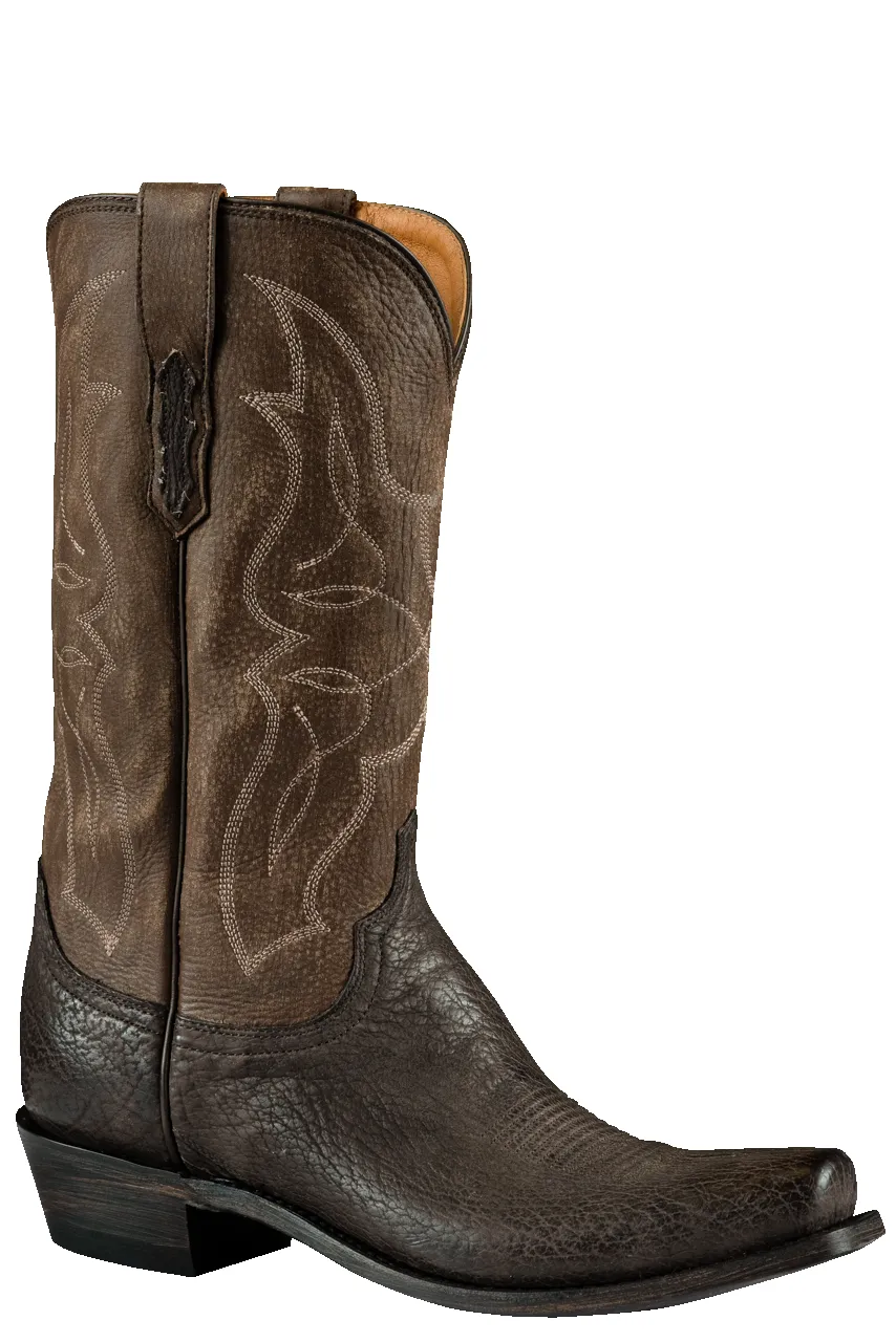 Lucchese Men's Shark Carl Cowboy Boots - Sand sold by Pinto Ranch product image thumbnail 2