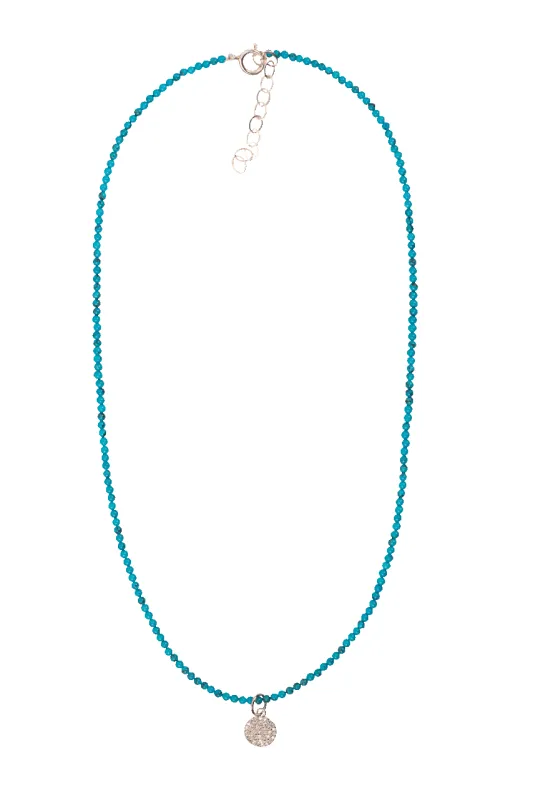 Brown Eyed Girl Dainty Turquoise Charm Necklace sold by Pinto Ranch
