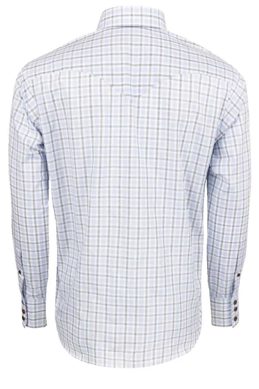 Lyle Lovett for Hamilton Button-Front Shirt - Navy Check sold by Pinto Ranch product image thumbnail 2