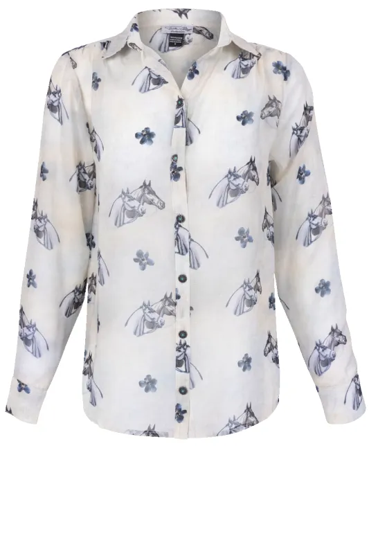 Tasha Polizzi Printed Raelyn Blouse sold by Pinto Ranch