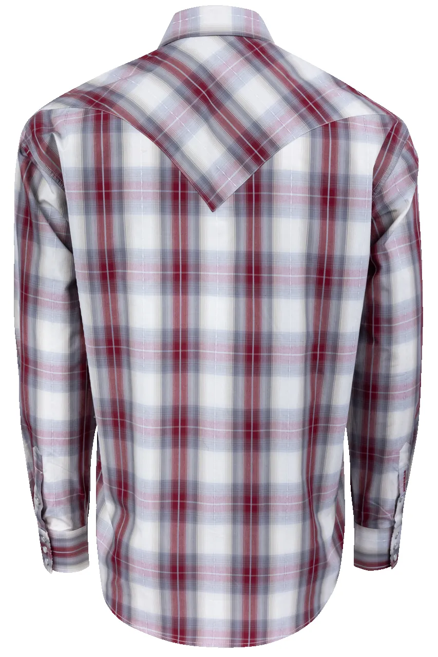 Stetson Men's Diamond Ranch Snap Front Shirt - Wine sold by Pinto Ranch product image thumbnail 2