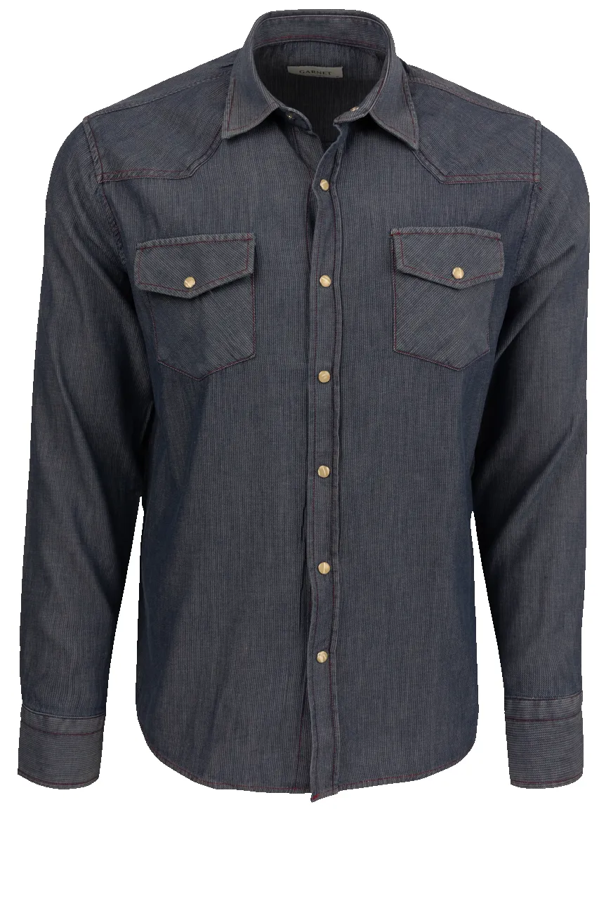 Garnet Snap Front Shirt - Rich Indigo sold by Pinto Ranch