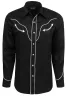 H Bar C Snap Front San Fernando Shirt - Black sold by Pinto Ranch