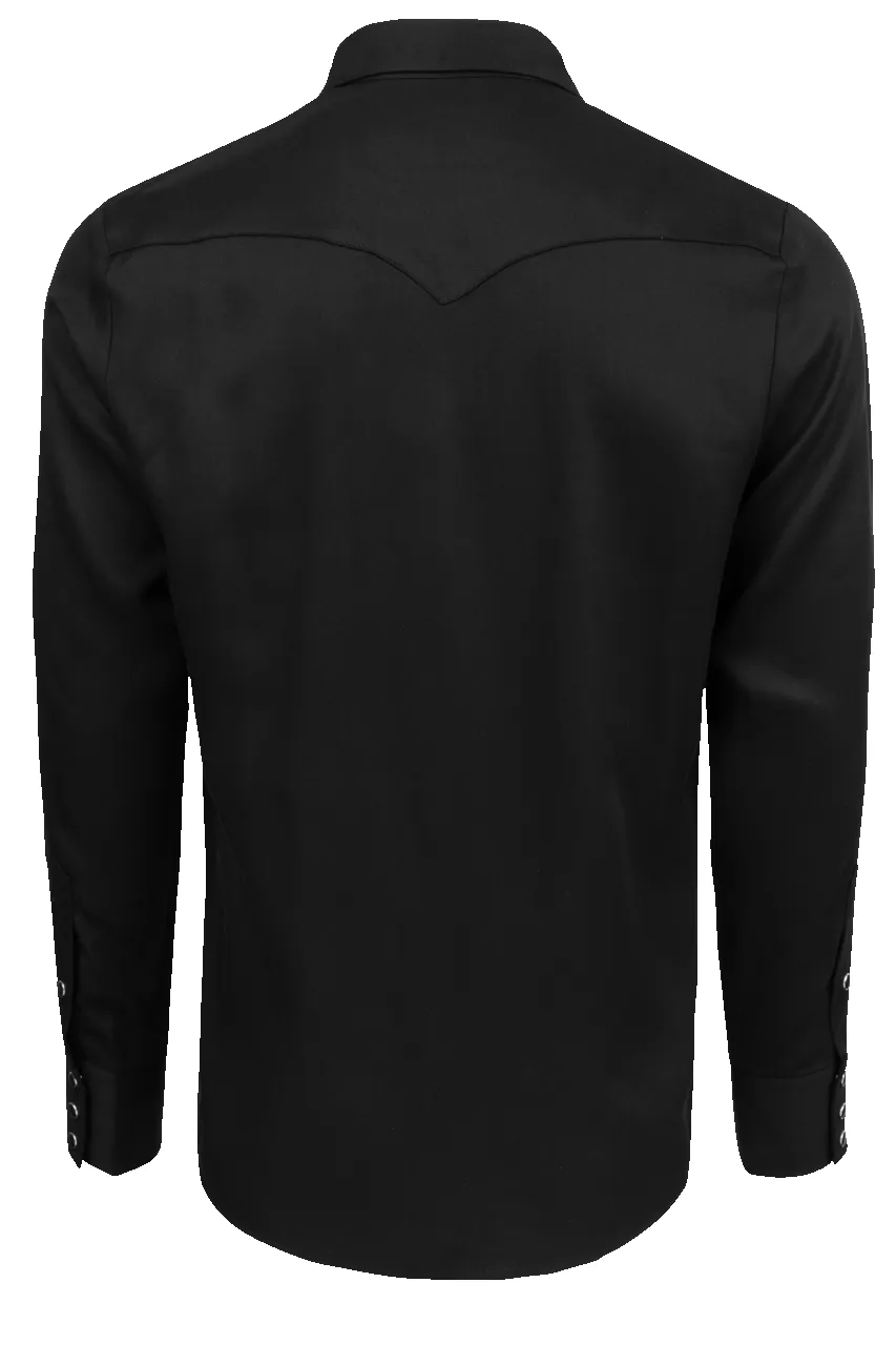 H Bar C Snap Front Denver Shirt - Black sold by Pinto Ranch product image thumbnail 2