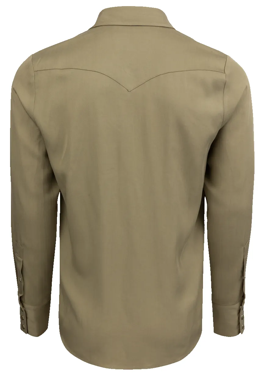 H Bar C Snap Front Denver Shirt - Olive sold by Pinto Ranch product image thumbnail 2