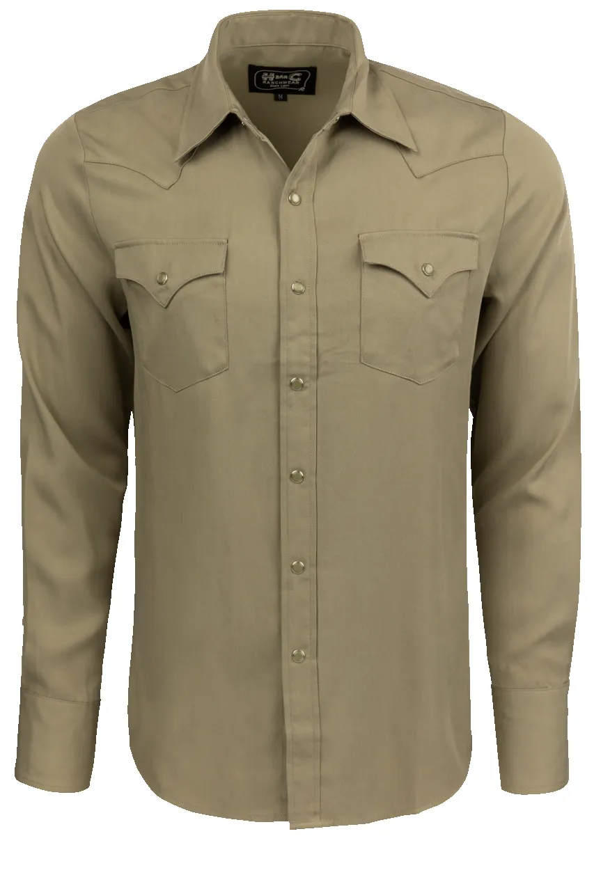 H Bar C Snap Front Denver Shirt - Olive sold by Pinto Ranch