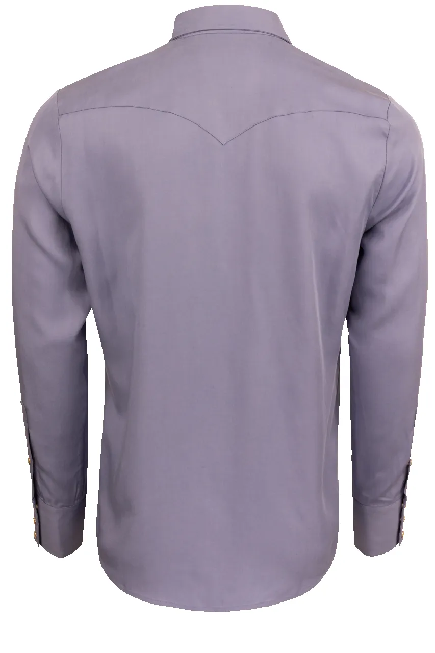 H Bar C Snap Front Denver Shirt - Periwinkle sold by Pinto Ranch product image thumbnail 2
