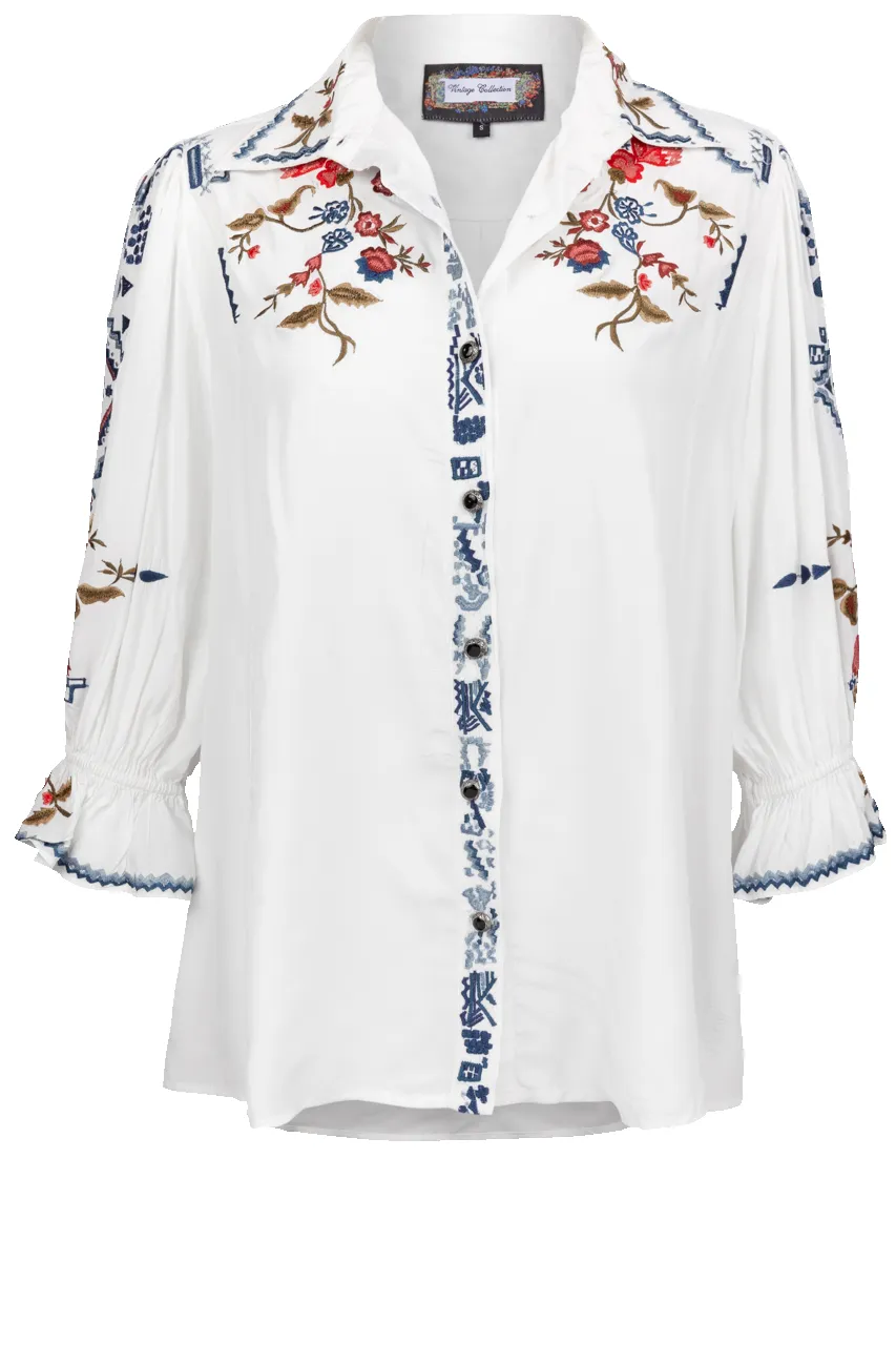 Vintage Collection Embroidered Jackie Top sold by Pinto Ranch