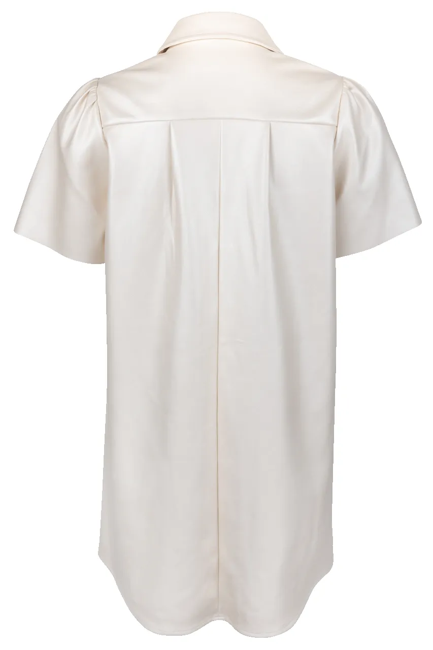 Dolce Cabo Vegan Leather Flutter Shirt Dress sold by Pinto Ranch product image thumbnail 2