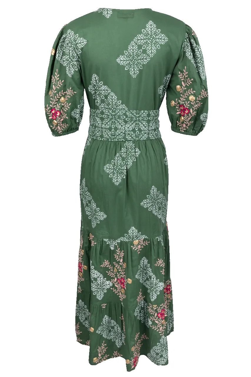 RubyYaya Primavera Green Maxi Dress sold by Pinto Ranch product image thumbnail 2