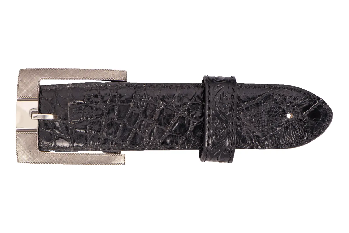 Chacon Hollywood Silver Bar 1.5" Single Belt Buckle sold by Pinto Ranch