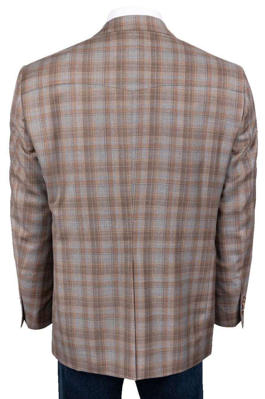 Pinto Ranch Tan Plaid Sport Coat sold by Pinto Ranch product image thumbnail 3
