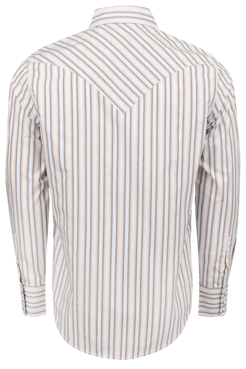 Stetson Men's Ombre Stripe Snap Front Shirt - Brown sold by Pinto Ranch product image thumbnail 2
