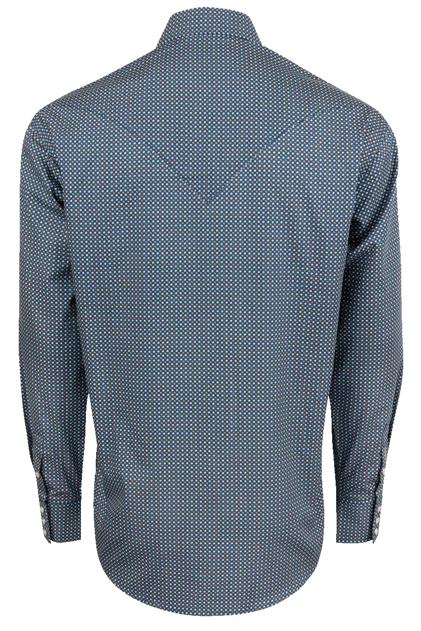 Stetson Men's Eclipse Snap Front Shirt - Blue sold by Pinto Ranch product image thumbnail 2