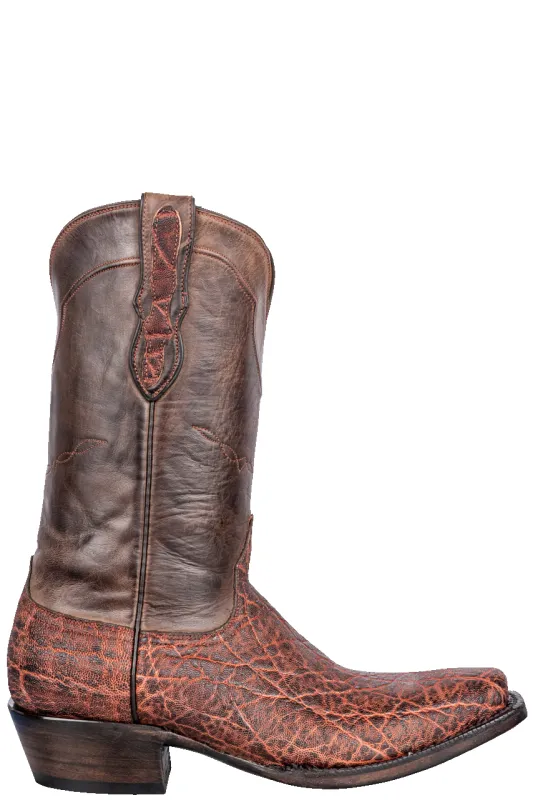 Black Jack Vintage Elephant Cowboy Boots - Chestnut made by Pinto Ranch