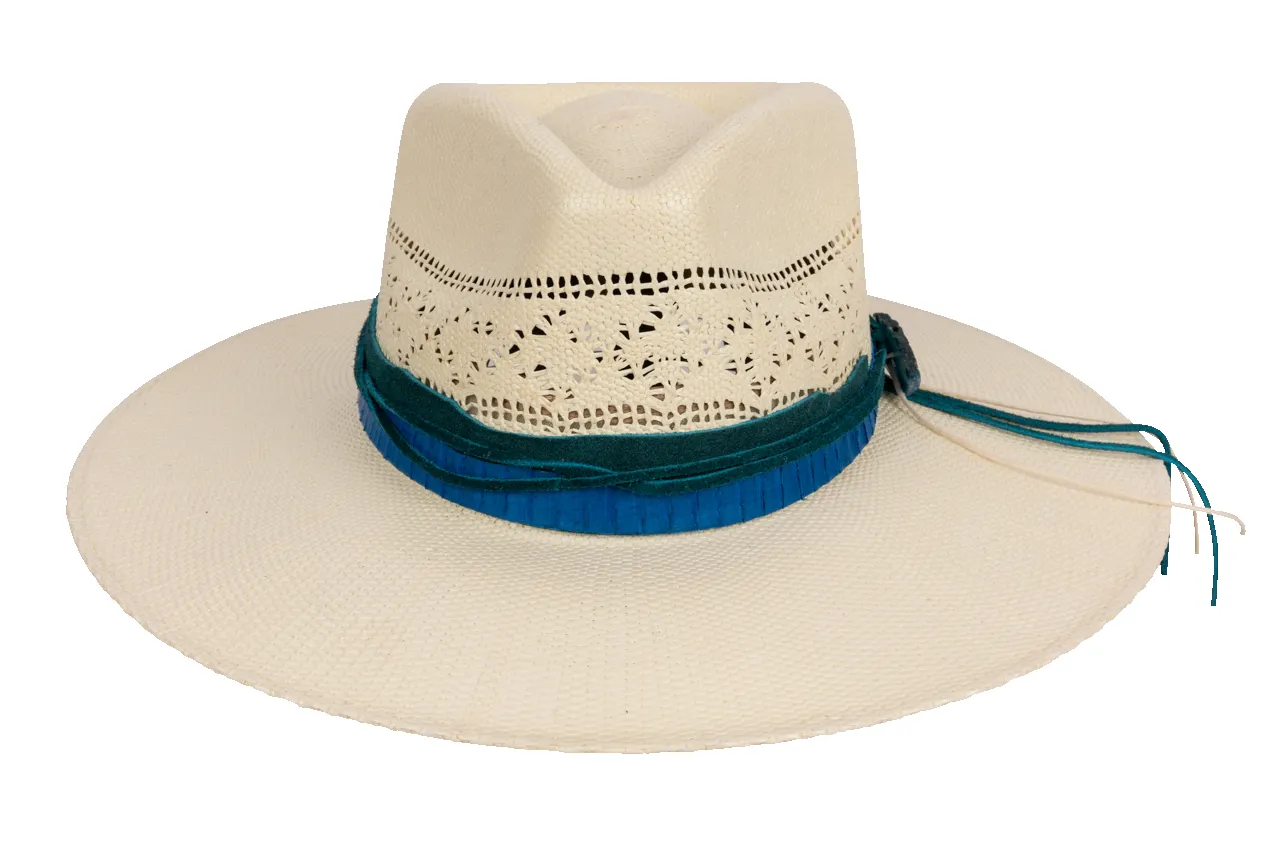 Stetson Bangora Straw Hat - Turquoise sold by Pinto Ranch product image thumbnail 2