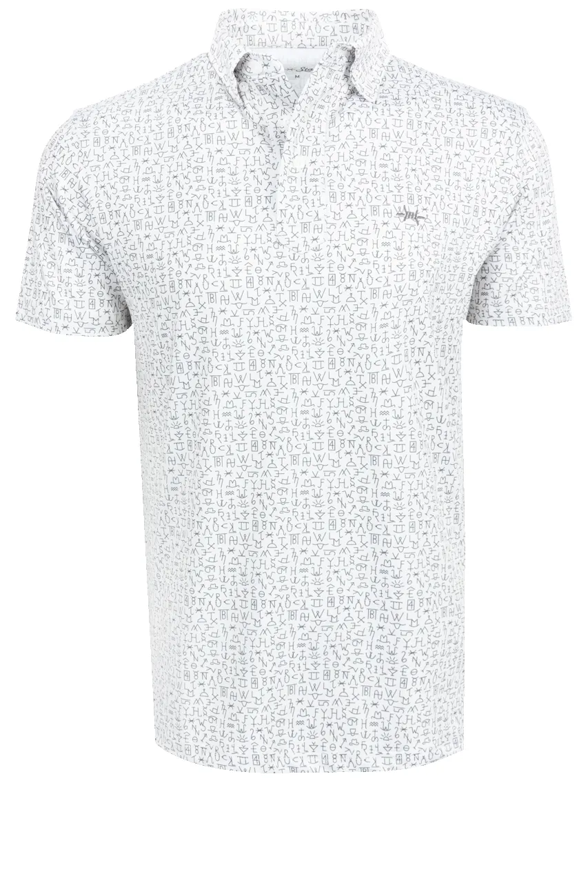 Texas Standard Chisholm Traditions Polo Shirt - Ash sold by Pinto Ranch