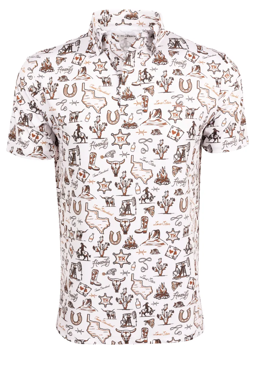 Texas Standard Traditions Polo Shirt - Outlaw sold by Pinto Ranch