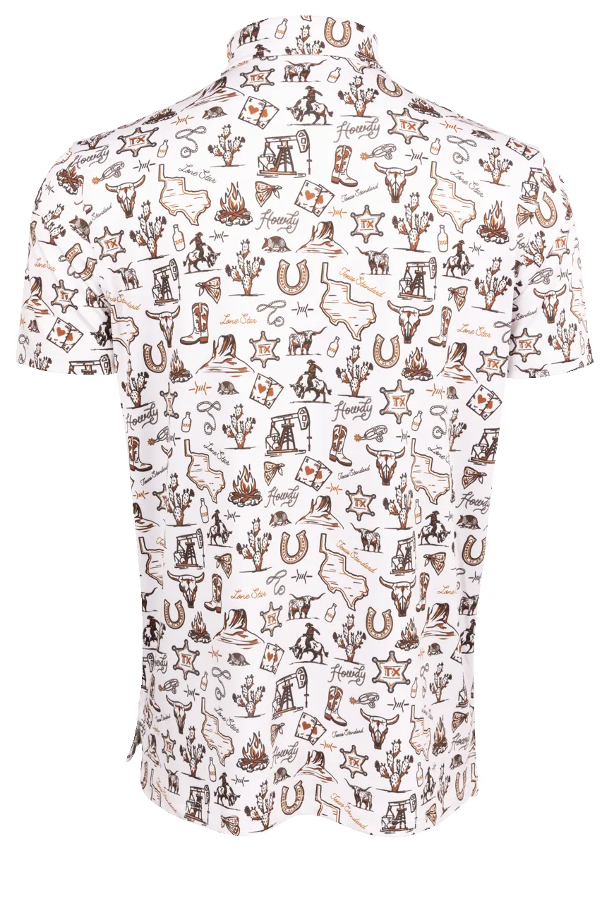 Texas Standard Traditions Polo Shirt - Outlaw sold by Pinto Ranch product image thumbnail 2