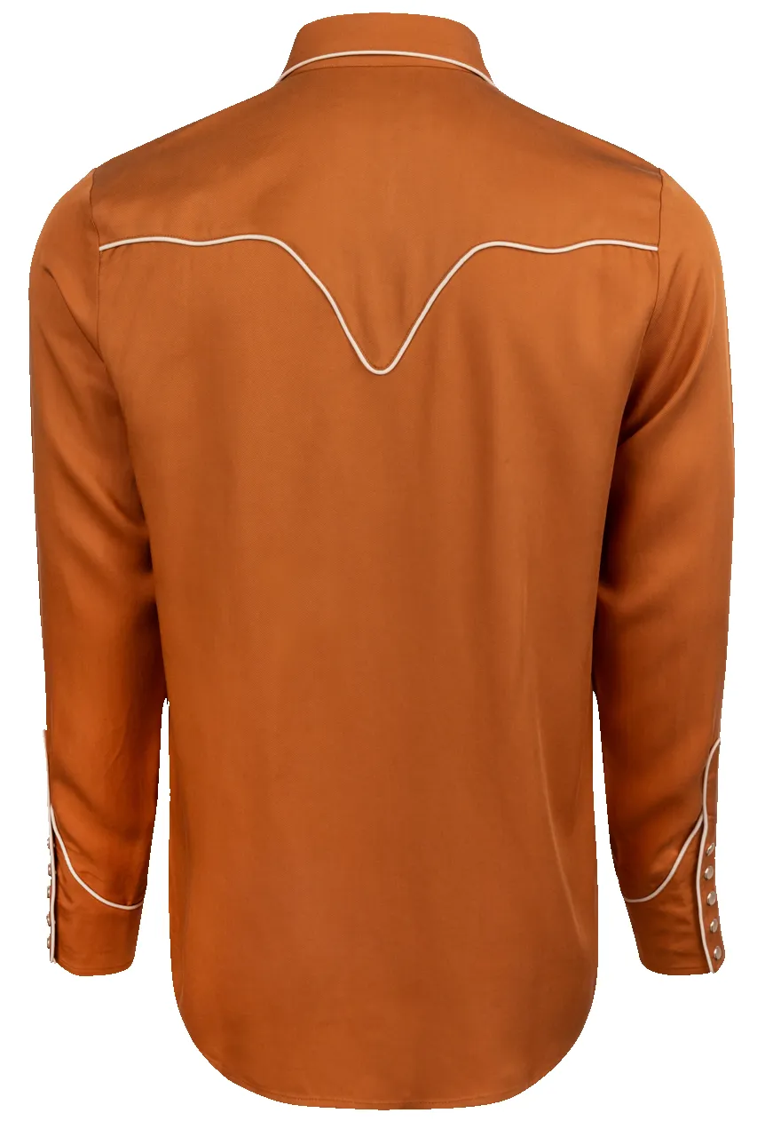 H Bar C Snap Front San Fernando Shirt - Burnt Orange sold by Pinto Ranch product image thumbnail 2