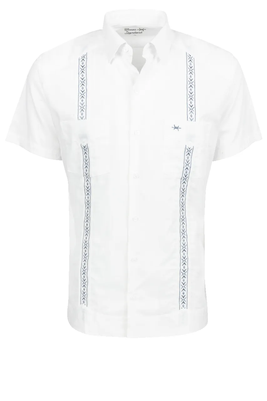 Texas Standard Tejas Guayabera Shirt - Perla sold by Pinto Ranch