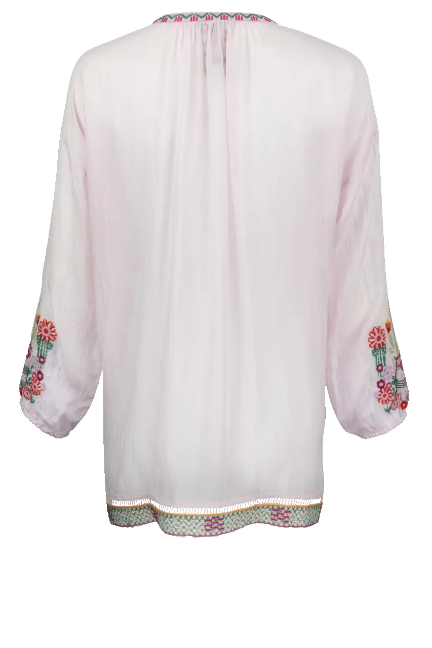 Johnny Was Embroidered Lilac Blouse sold by Pinto Ranch product image thumbnail 2