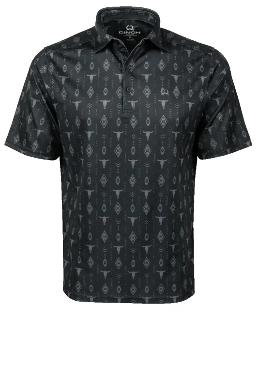 Cinch Arena Flex Button-Front Shirt - Printed Navy made by Cinch