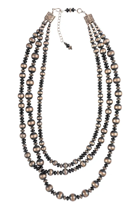 Navajo Pearl & Black Jade Necklace sold by Pinto Ranch