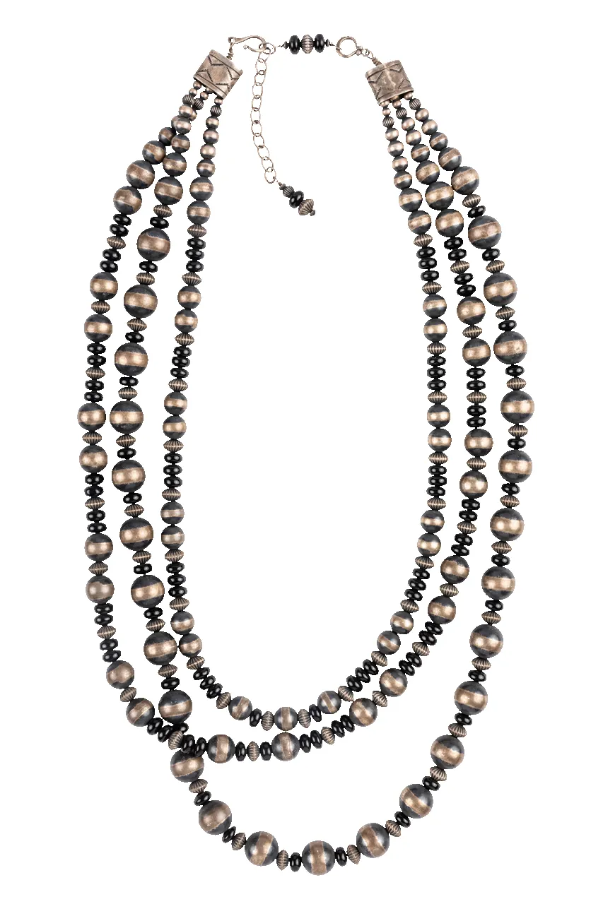 Navajo Pearl & Black Jade Necklace sold by Pinto Ranch