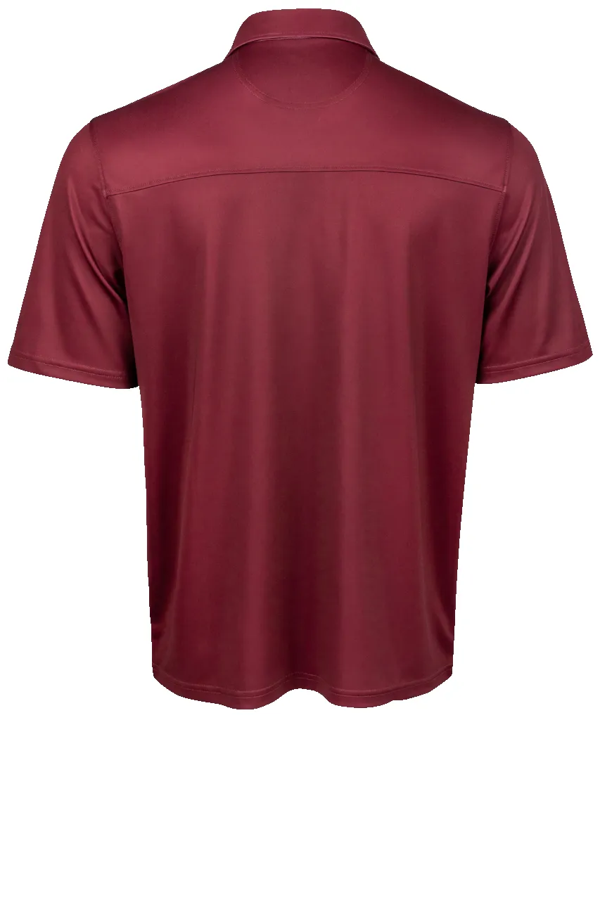 Cinch Arena Flex Polo Shirt - Western Burgundy sold by Pinto Ranch product image thumbnail 2