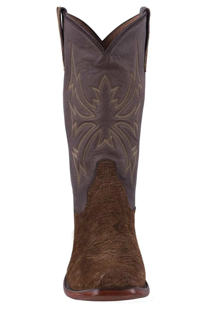 Rios of Mercedes Men's Hippo Cowboy Boots - Tan & Chocolate sold by Pinto Ranch product image thumbnail 2