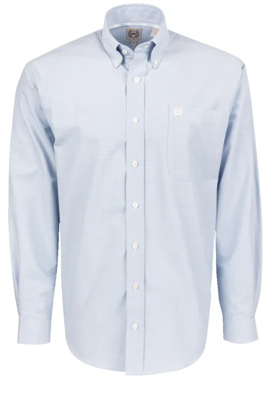 Cinch Button-Front Shirt - Solid Blue sold by Pinto Ranch