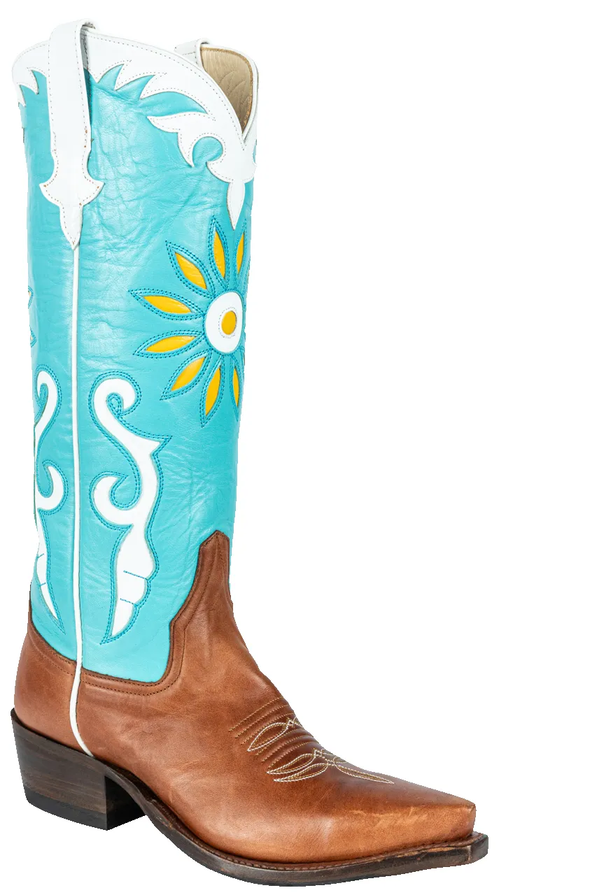 Rios of Mercedes Turquoise Sunflower Cowgirl Boots sold by Pinto Ranch product image thumbnail 2