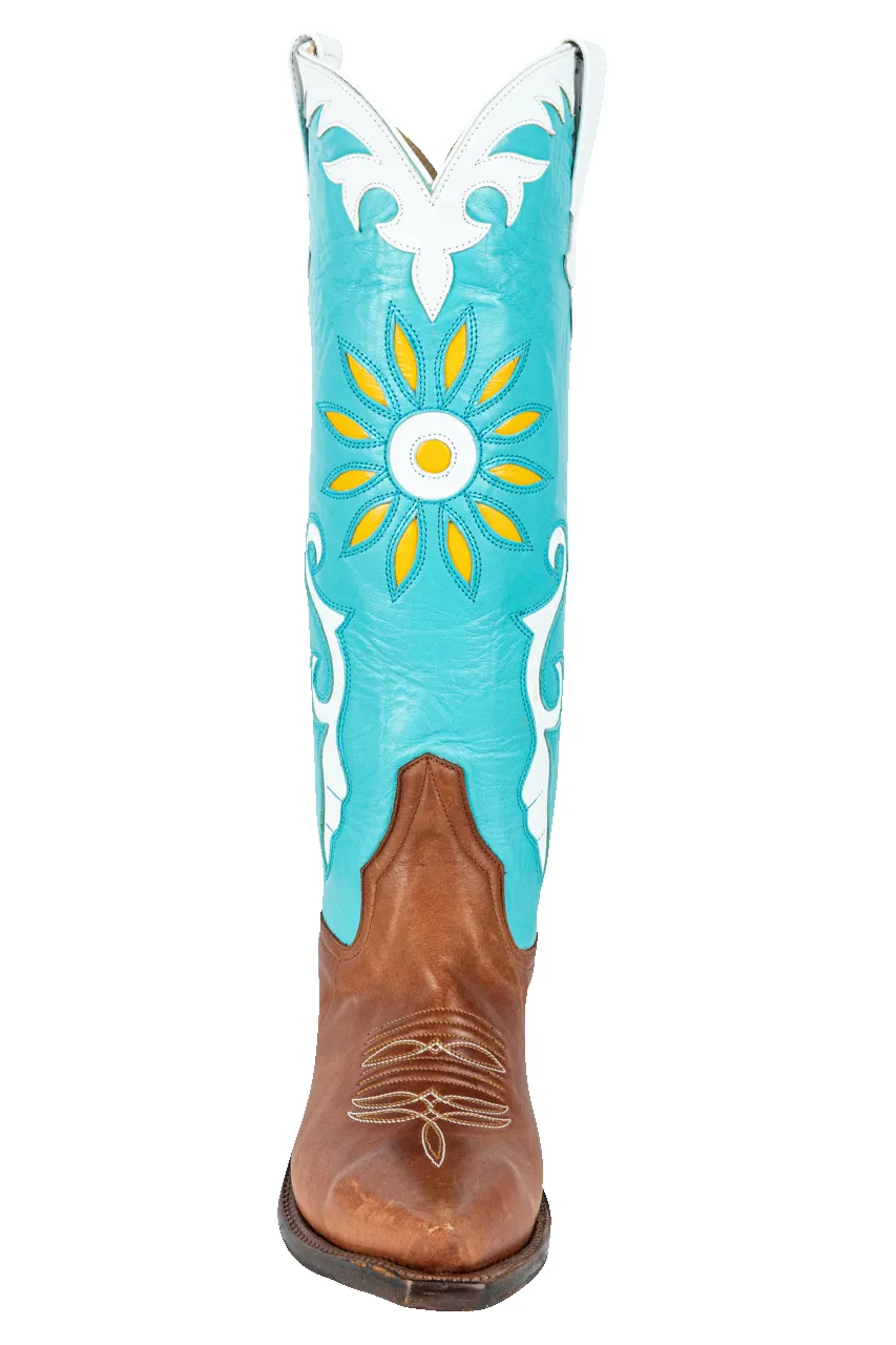 Rios of Mercedes Turquoise Sunflower Cowgirl Boots sold by Pinto Ranch product image thumbnail 3
