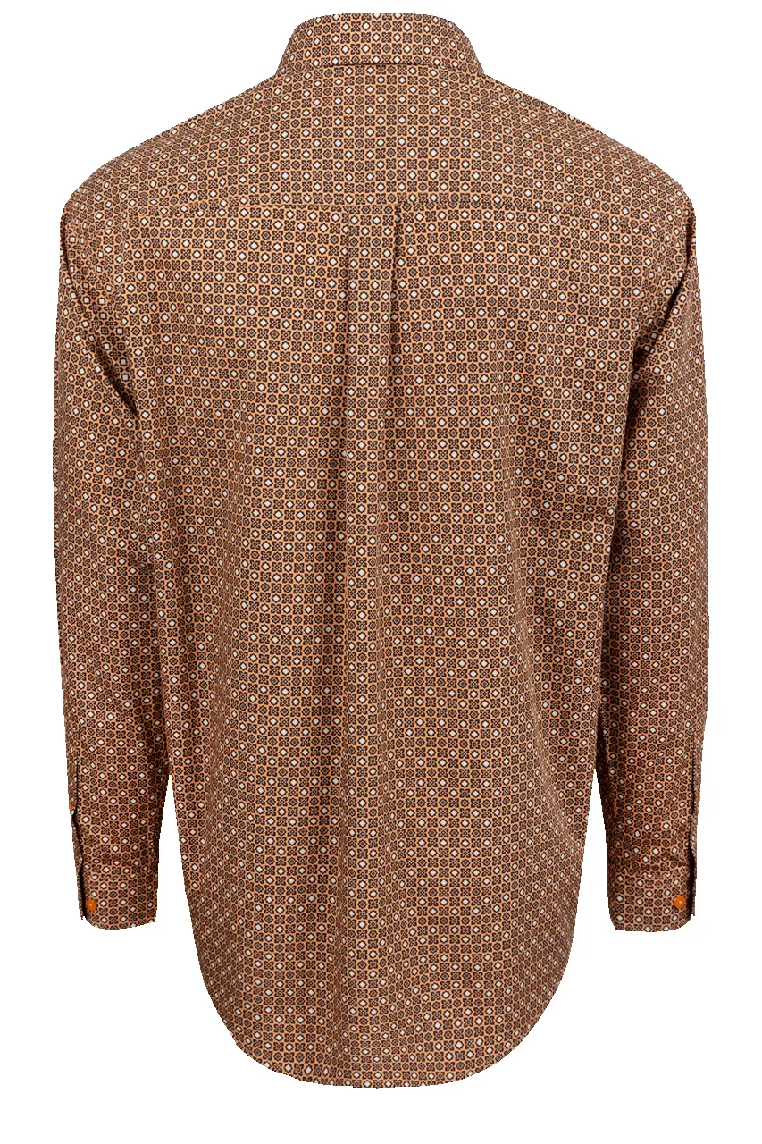 Cinch Aztec Foulard Button-Front Shirt - Copper sold by Pinto Ranch product image thumbnail 2
