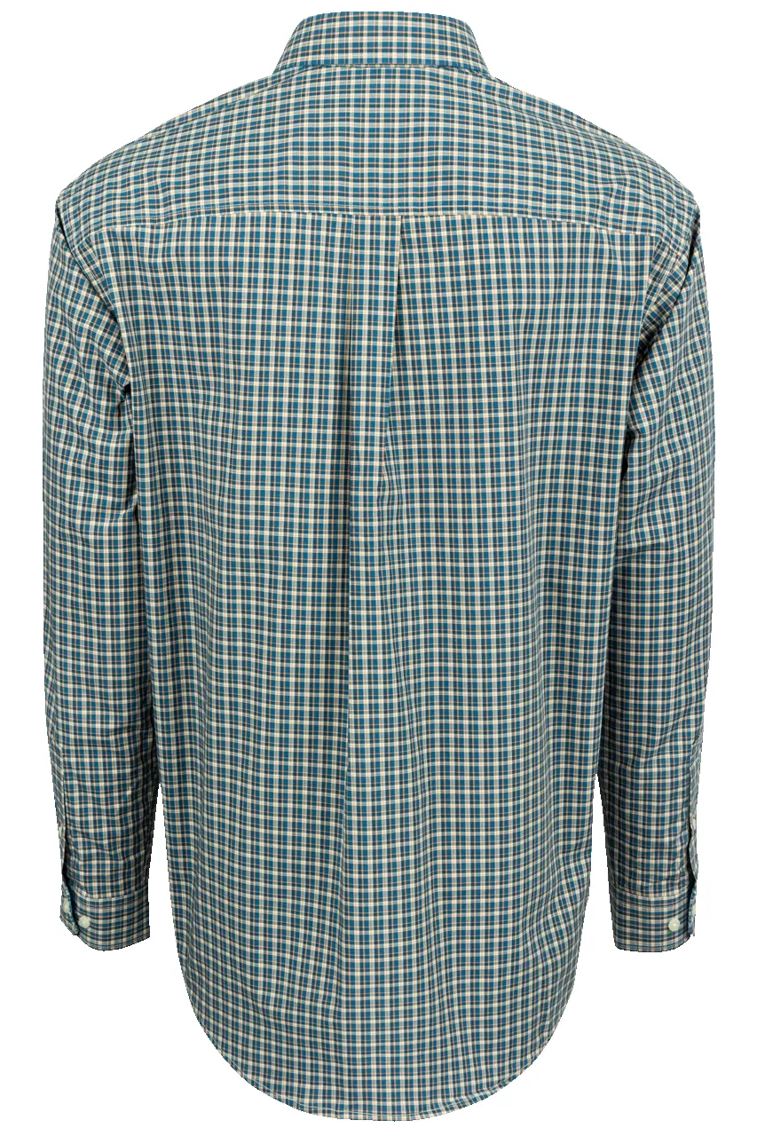 Cinch Mini Check Button-Front Shirt - Blue & Orange sold by Pinto Ranch product image thumbnail 2