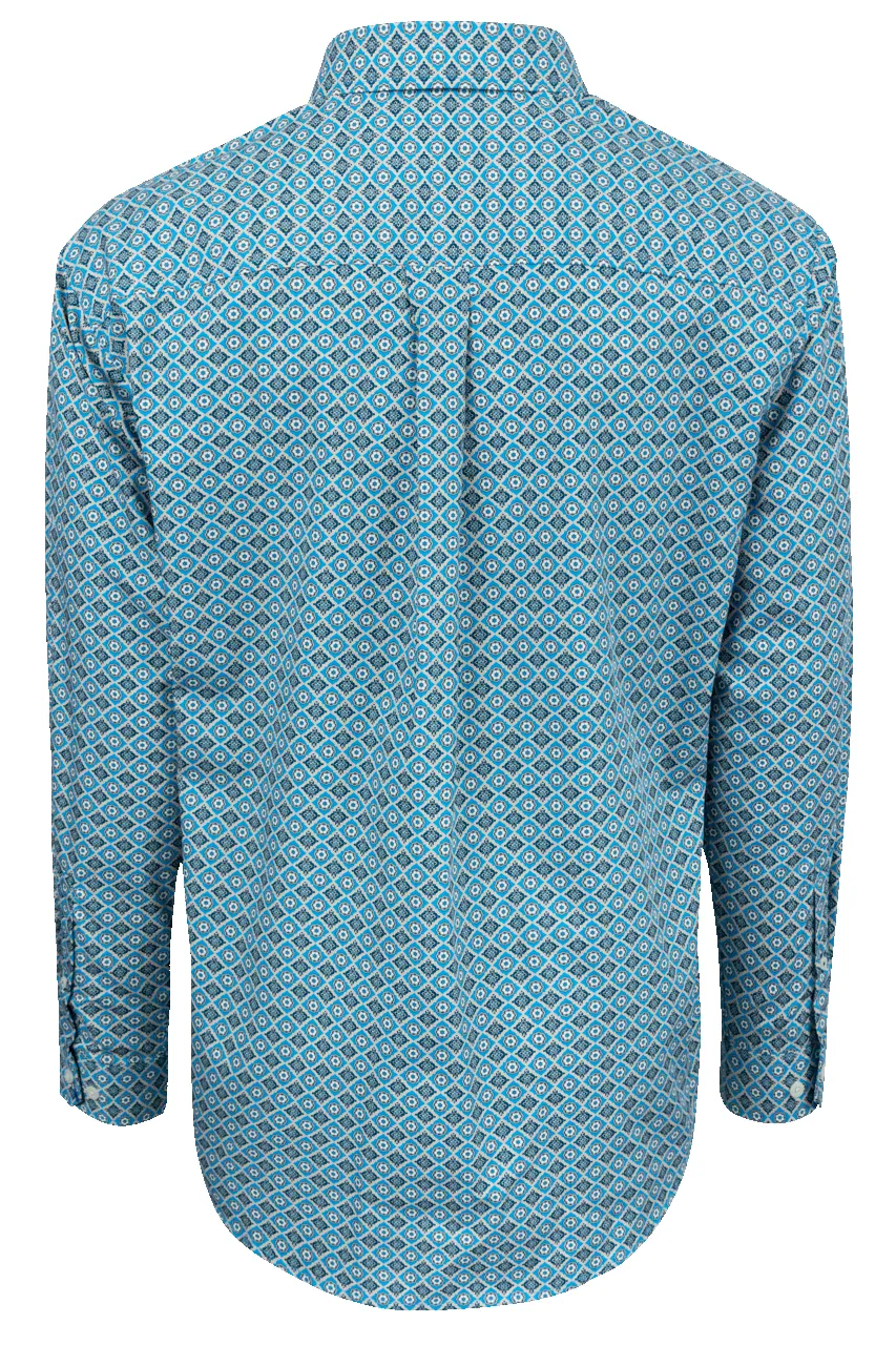 Cinch Foulard Button-Front Shirt - Blue Aztec sold by Pinto Ranch product image thumbnail 2