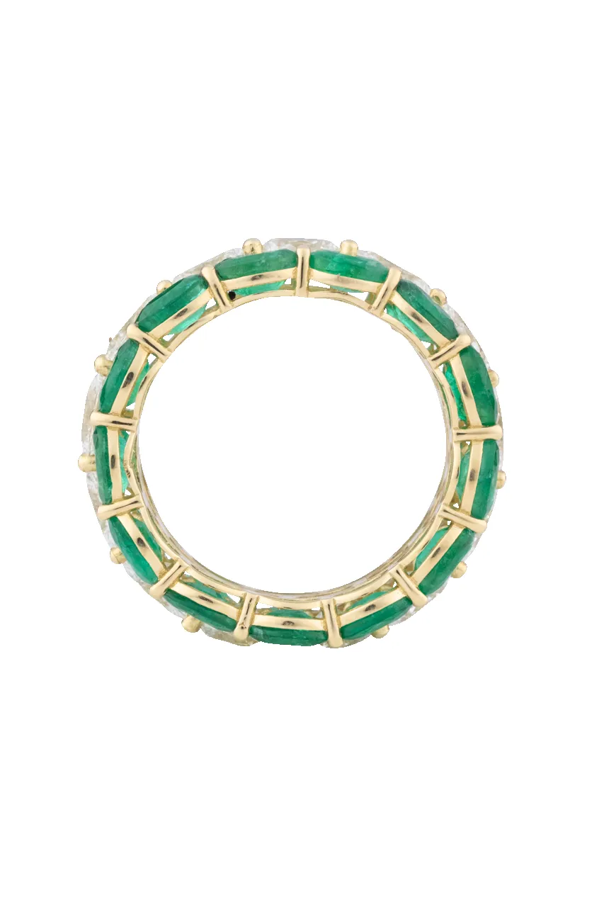 Diamond & Emerald Eternity Band sold by Pinto Ranch product image thumbnail 2