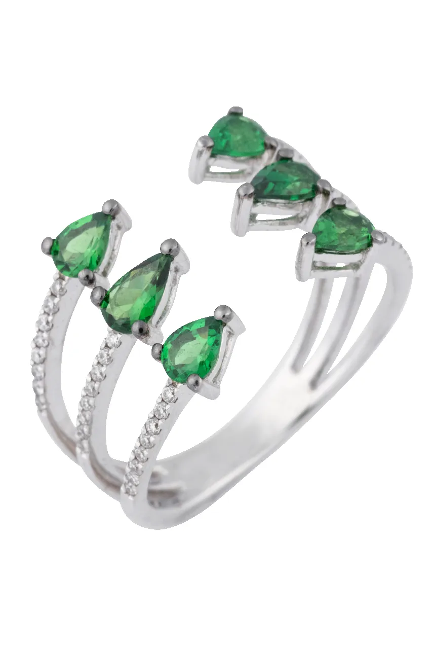 Open Emerald & Diamond Ring sold by Pinto Ranch
