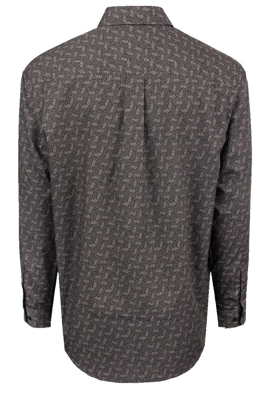 Cinch Floral Paisley Button-Front Shirt - Charcoal sold by Pinto Ranch product image thumbnail 2