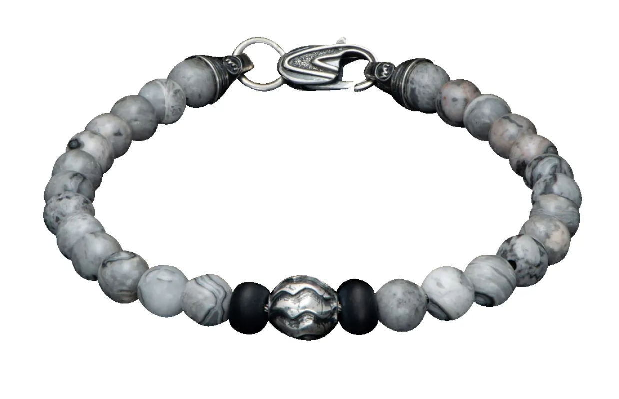 William Henry Brookings Silver Agate Bracelet sold by Pinto Ranch