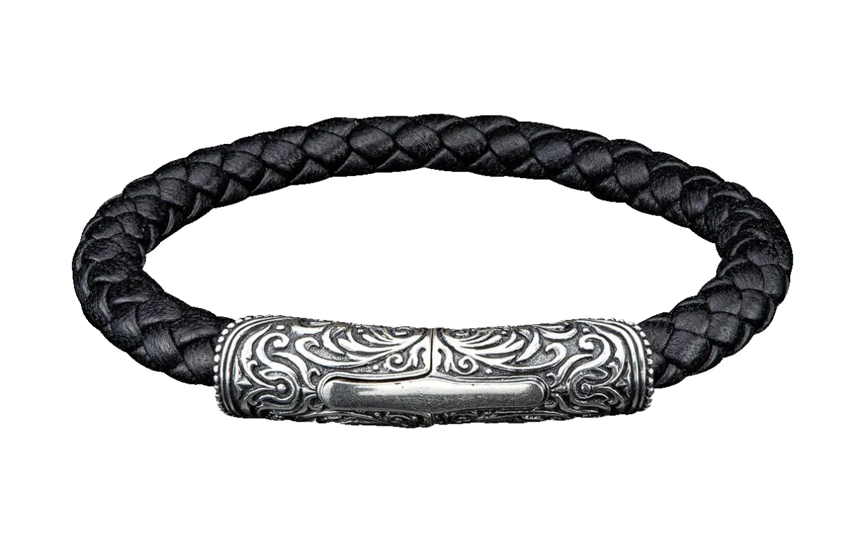 William Henry Silver & Black Milan Bracelet sold by Pinto Ranch